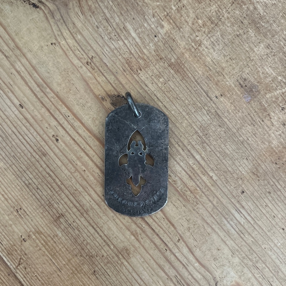 Silver Dog Tag Pendant